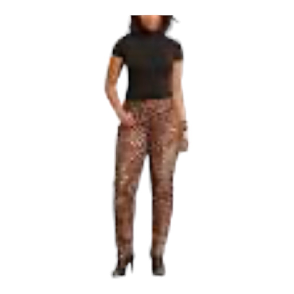 Lauren Ralph Lauren Animal‎ Print Jeans Size    22 Tan/Brown
